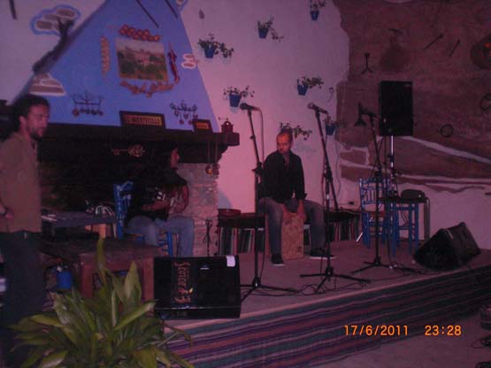 Grupo musical flamenco en el Chambao del Huertecillo