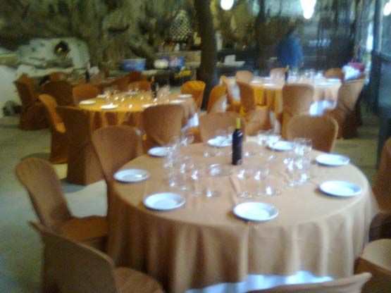 Catering preparado para una boda en el Chambao del Huertecillo