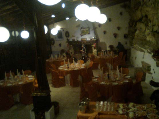 Catering preparado para una boda en el Chambao del Huertecillo